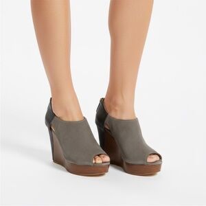 Rebecca Minkoff Gray and Black Wedges